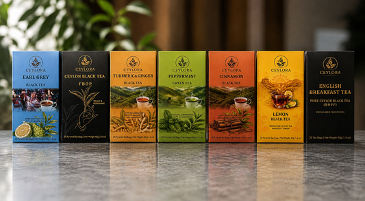CEYLORA Ceylon Tea Discovery Box with 7 Ceylon tea varieties