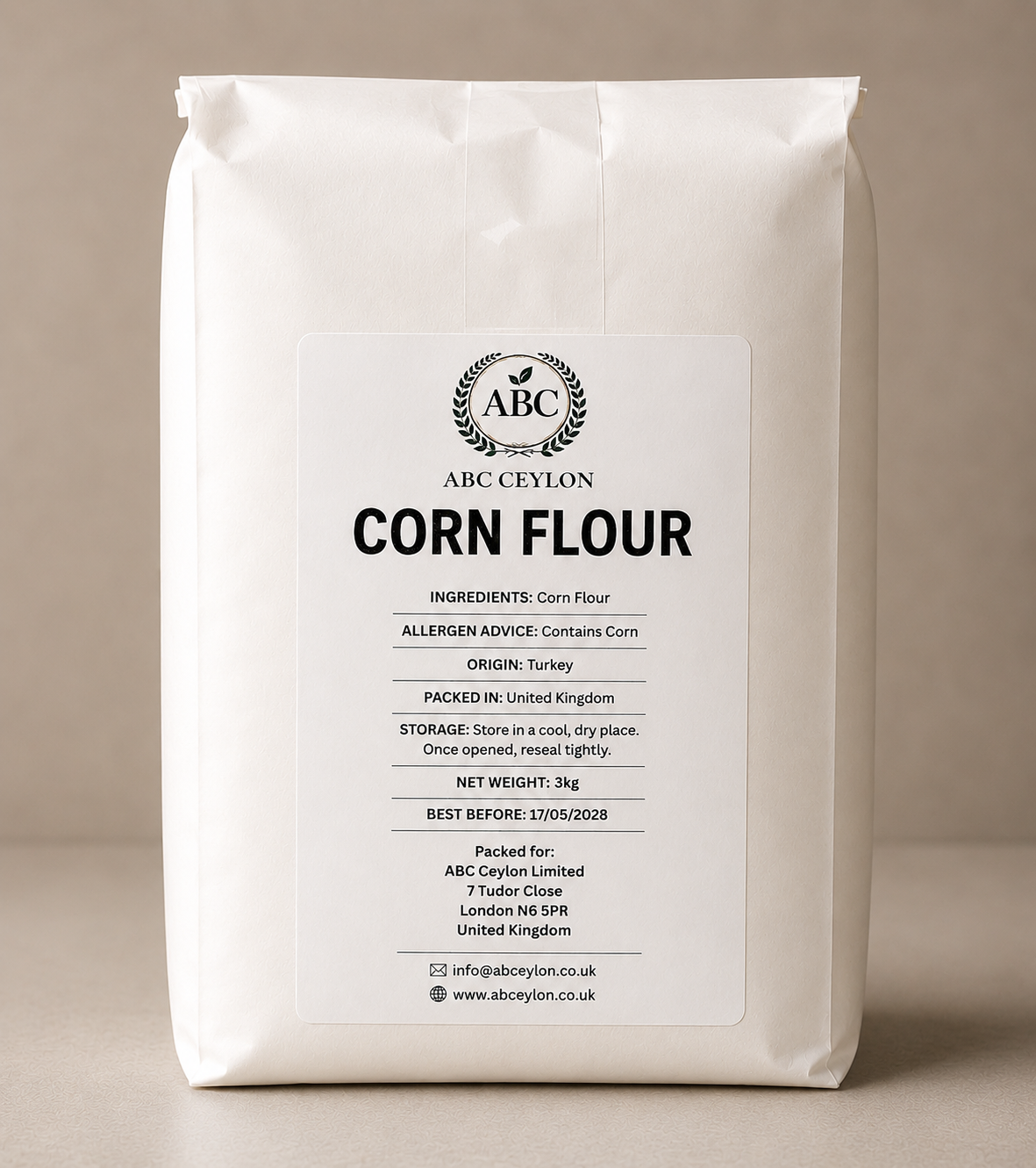 ABC Ceylon Corn Flour | Premium Fine Corn Flour for Cooking, Baking & Thickening
