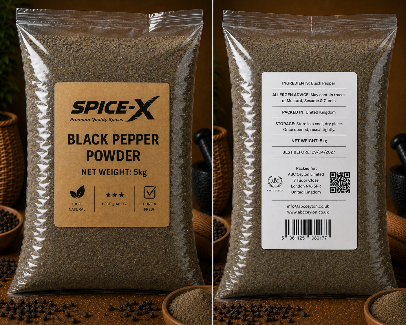 Black Pepper Powder | SPICE-X