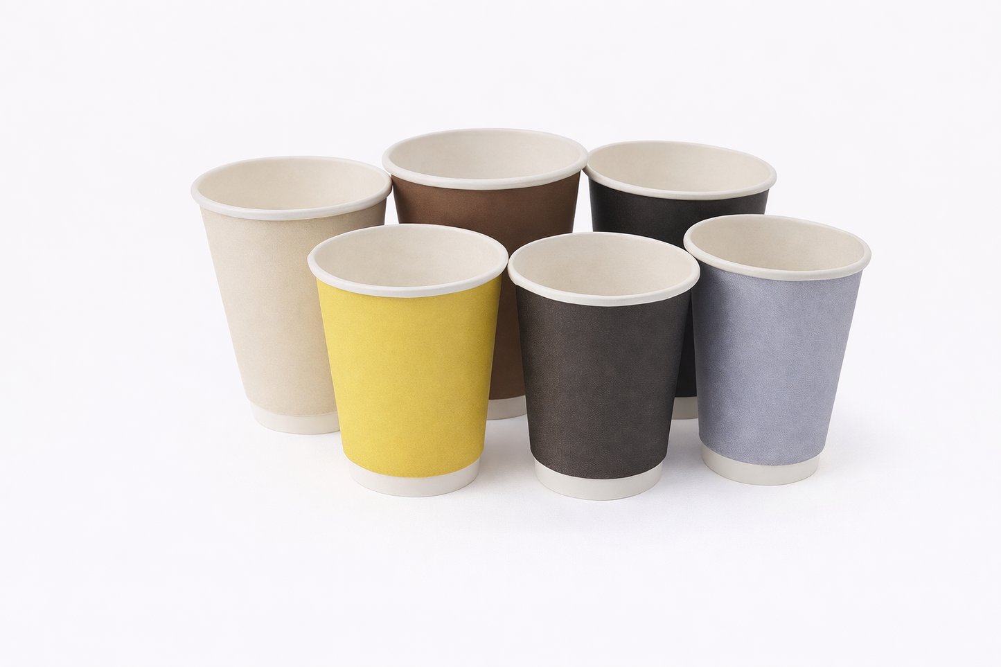 Double Wall Compostable Coffee Cups Sip Through Lids