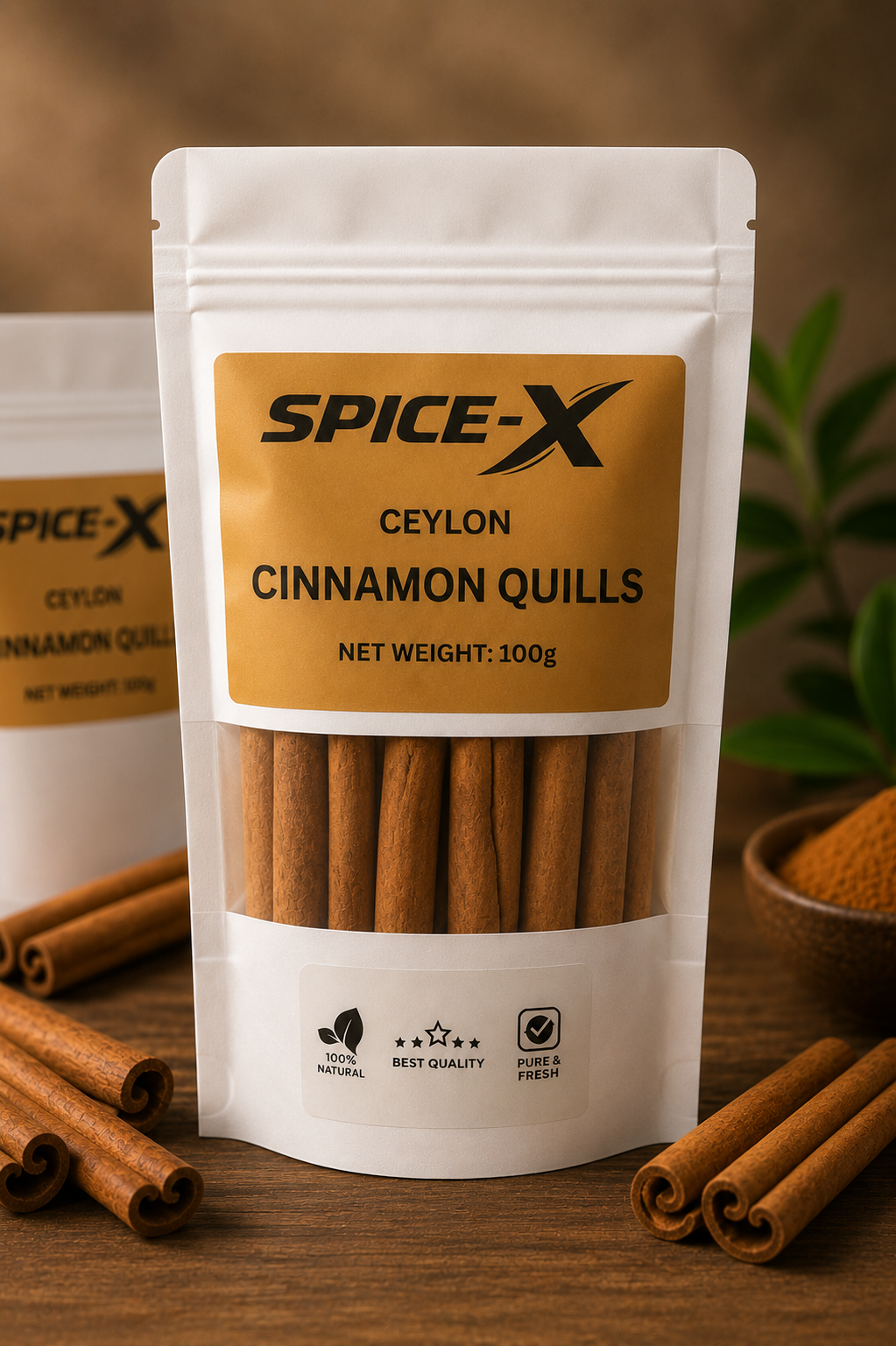 Spice-X Premium Ceylon Cinnamon Quills – Authentic Sri Lankan Cinnamon