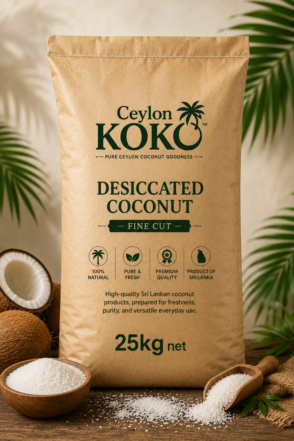 Desiccated Coconut (Fine) | Ceylon KOKO