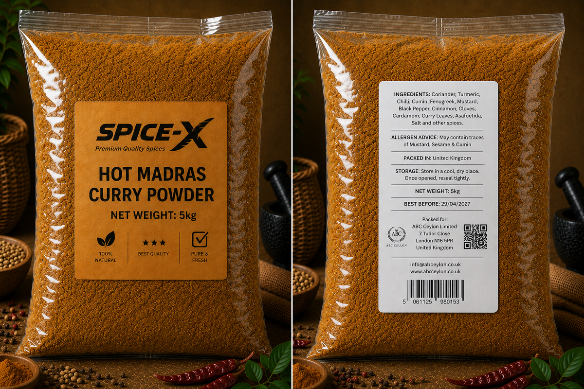 Hot Madras Curry Powder | SPICE-X – Authentic Indian Spice Blend with Extra Heat