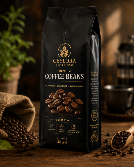 CEYLORA Premium Coffee Beans – Whole Bean Coffee | Medium Roast