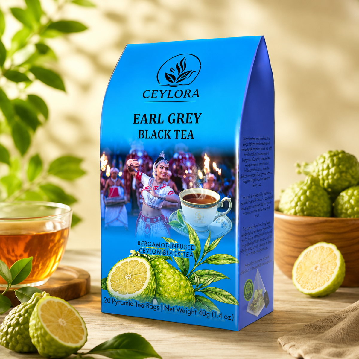 CEYLORA Earl Grey bergamot infused Ceylon tea
