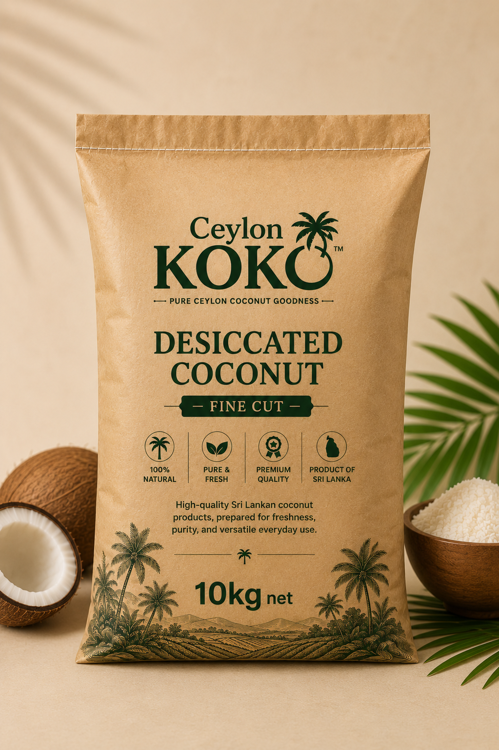 Desiccated Coconut (Fine) | Ceylon KOKO