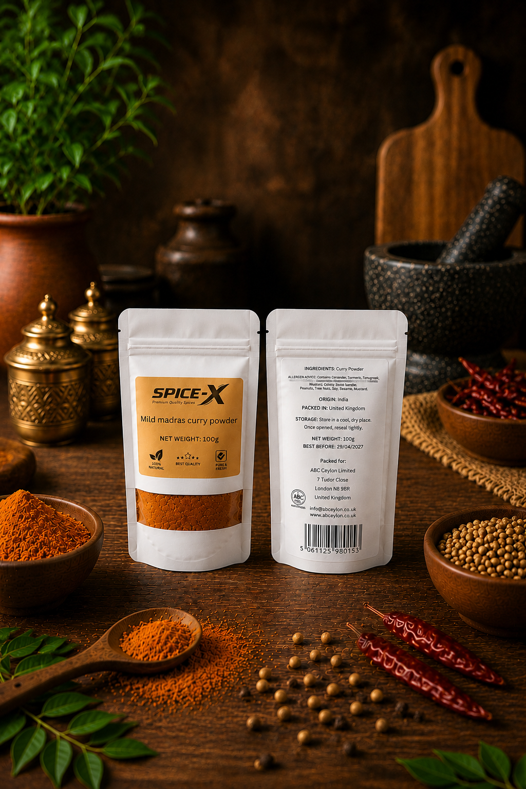 Spice-X Mild Madras Curry Powder – Premium Authentic Indian Spice Blend