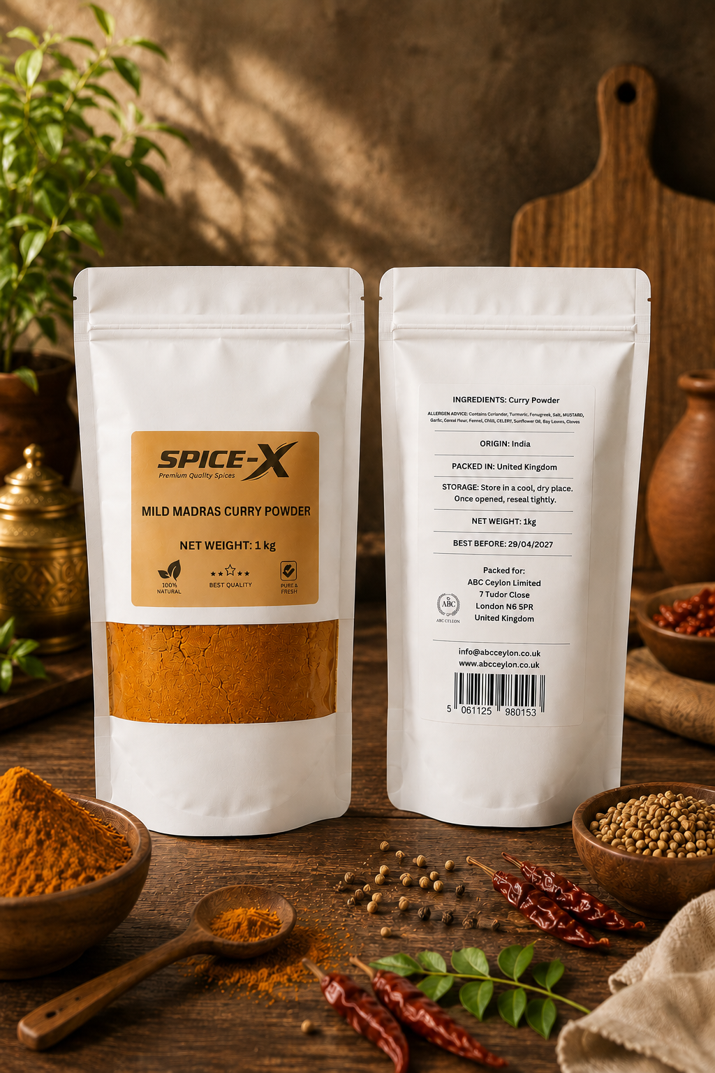 Spice-X Mild Madras Curry Powder – Premium Authentic Indian Spice Blend